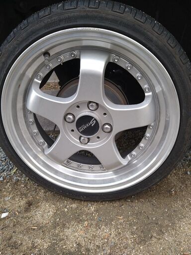 タイヤアルミ４本セット！ステルスレーシング16インチ軽自動車用美品！格安！早い物勝ち！
