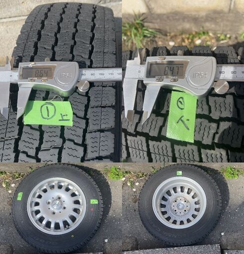 DA17V エブリイバンでインチアップ 04EV 13インチ　good year ice navi cargo ４本セット　8-9割溝　2019年生産　室内保管　直接引き取り　配達歓迎。美品　金沢市