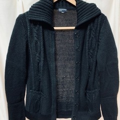 美品　組曲　綿ニット　カーディガン　レディース