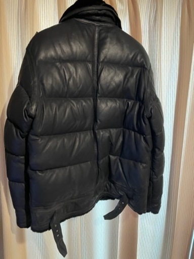 )AVIREX ダウンジャケット　レザー　B-3 サイズ2XL