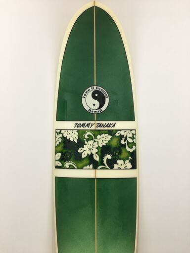 TOWN & COUNTRY  TANAKA サーフボード トミータナカ  7`2 フィン付 T&C