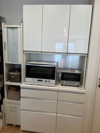 ＊日時指定1/30 9時＊　パモウナ食器棚＋炊飯器棚