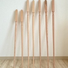 無垢材　木材　階段　格子手すり　DIY 輸入住宅　テーブル脚　デ...