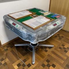 全自動麻雀卓 アモス コング AMOS 麻雀牌 点棒 チェア4脚付き サイド