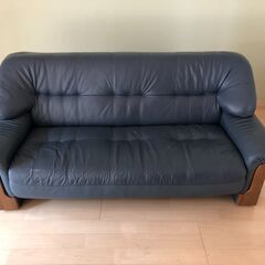 ソファー　本革　3人掛け　【中古】