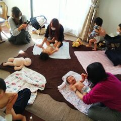 ハ―バリウムoコサージュ作りとベビーマッサージ！堺市の画像