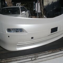アルファード 10 前期 MZ☆フロントバンパー パールホワイトの画像