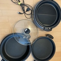 ホットプレート　3種類つき