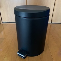 ステンレス ごみ箱 ペダル付き バケツ付き 黒