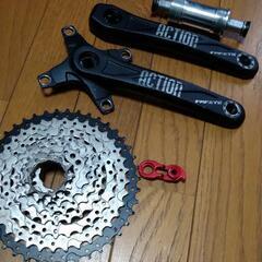 クランク　8s　スプロケット11T~42T BB セット　中古