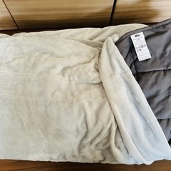 ニトリ　重い毛布 ひもなしらくらくカバー付き シングルの画像
