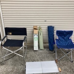 キャンプセット　テント　チェアー×2 アルミ折り畳み式テーブル