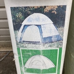 キャンプセット　テント　チェアー×2 アルミ折り畳み式テーブルの画像