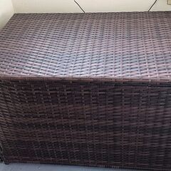 ラタン調　物置　収納 幅88cm