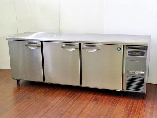 山口)下松市より　ホシザキ コールドテーブル 業務用テーブル形冷蔵庫 RT-210SNG-R 冷蔵508L 単相100V 間口210cm 2019年製　BIZJA20H