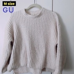 GU セーター ホワイト＊白ニット ニット ホワイト　レディース