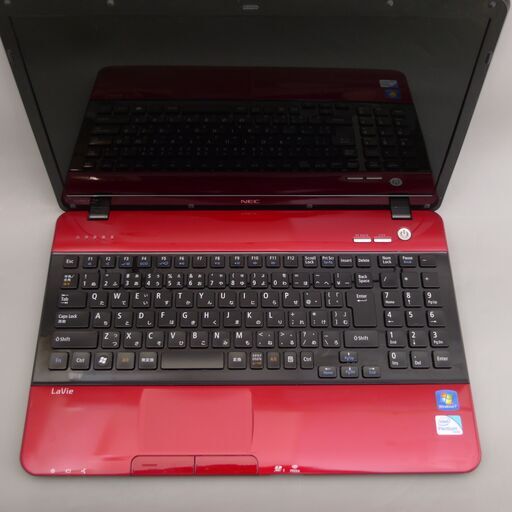HDD-640G レッド ノートPC LS150F26R 4GB RW 無線 ☆最新Windows11・激烈レッド☆NEC LaVie S LS150/D☆高速2コア/無線