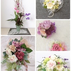春のお花でフラワーアレンジメント【生花編】