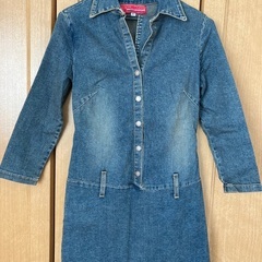 ストレッチデニムワンピース　sサイズの画像