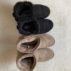 値下げ　ムートンブーツフリーサイズ　2足セットの画像