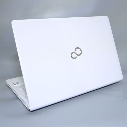 大容量HDD-500G ホワイト ノートパソコン 15.6型 富士通 AH30/X 中古美