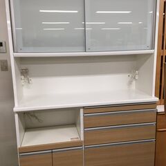 J776 松田家具 食器棚 レンジボード 大川家具 ブランド IDC大塚家具取扱  1400×480×2060 クリーニング済み