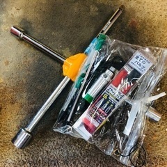 SK11  エアーコンプレッサー、ホース、インパクトレンチ等6点セットの画像