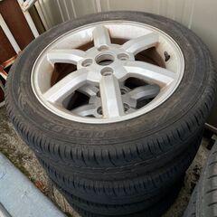 【取引中】タイヤ・ホイール4本セット　165/60/R15の画像
