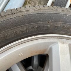 【取引中】タイヤ・ホイール4本セット　165/60/R15の画像