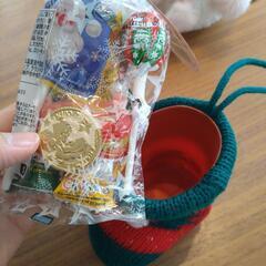 雪だるまミニー&靴下お菓子の画像