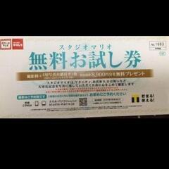 スタジオマリオ　マタニティフォトもOK　8900円分無料券　