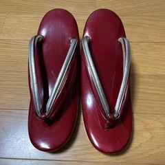 和装 草履 下駄 濃い赤 シルバー 着物 振袖 訪問着 成人式 ...