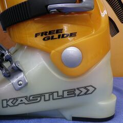 23.5-24.0cm スキーブーツ  KASTLE ケスレー FREEGLIDE イエロー×オレンジ アウトソール287mm  西岡店の画像