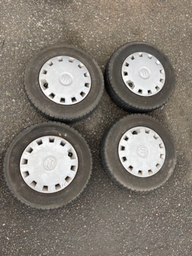 145/80/12 スタットレスタイヤとホイルセット