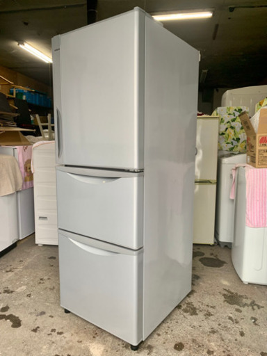 札幌市内配送無料 14年製 日立 HITACHI 3ドア冷凍冷蔵庫 265L R-27EV