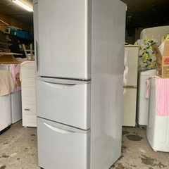 札幌市内配送無料 14年製 日立 HITACHI 3ドア冷凍冷蔵庫 265L R-27EV