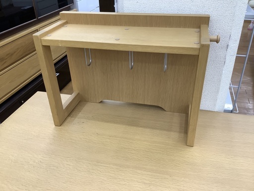 karimoku 学習机　袖机、イス、ブックシェルフ付き　ナチュラル　ボナシェルタ　幅110cm 高さ72cm 奥行60cm