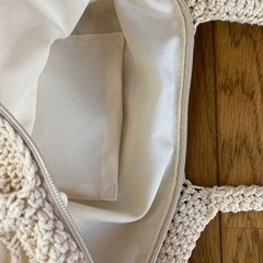 【内ポケット有！】あみあみハンドバッグの画像