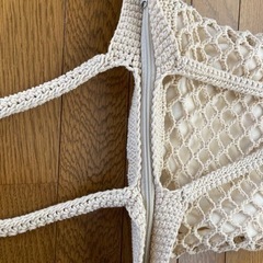 【内ポケット有！】あみあみハンドバッグの画像