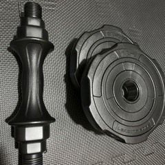 ダンベル 10kg×2個セット ポリエチレン 可変式の画像
