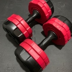 ダンベル 10kg×2個セット ポリエチレン 可変式
