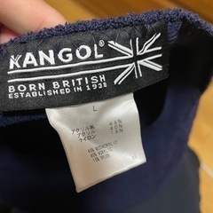 KANGOL ハンチング　未使用　ネイビーの画像