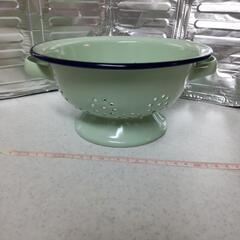 ザル　脚付き　ホーロー　アンティーク　取りに来ていただける方限定