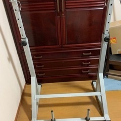 バーベル180プレート15キロ✖️2枚スクワットラック5キロ✖️4枚、シャフト2セットの画像