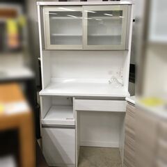 J779 ニトリ 食器棚 レンジボード リガーレ 100KB-W...