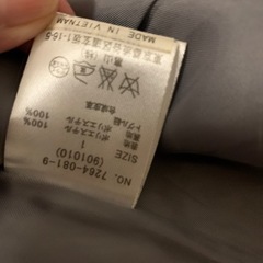 ライトグレー　ダッフルコート　ロングの画像