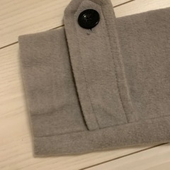 ライトグレー　ダッフルコート　ロングの画像