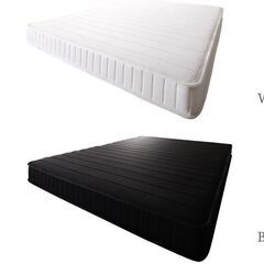 あんしん決済・分割払い可　7月13日再入荷　未使用訳あり　ポケットコイルマットレス　セミシングル　シングル　セミダブル　ダブル　クイーン　キング　ホワイト　ブラック　⑦の画像