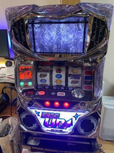 パチスロ　ディスクアップ実機（白パネル）