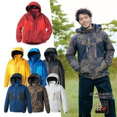 DIAMAGIC DIRECT(R)(ディアマジックダイレクト)防風防寒ジャンパー　未使用　カモフラホワイト　L　ワークマンの画像